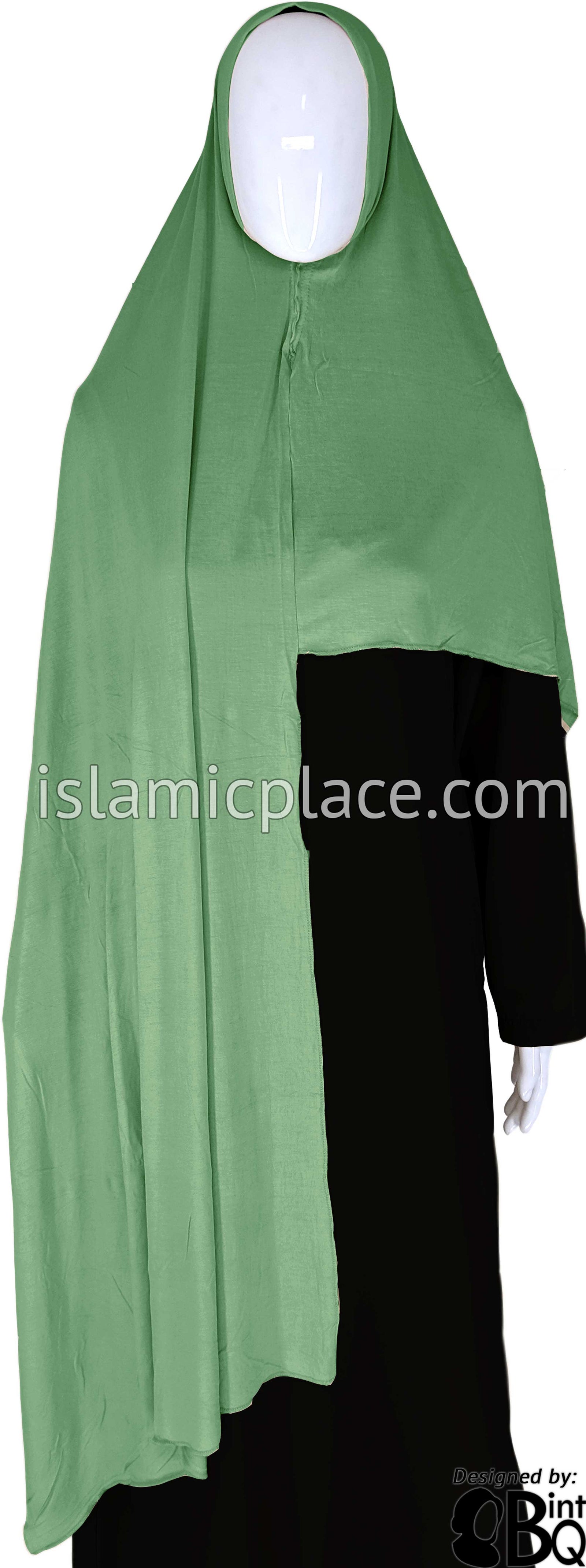Sea Weed Green Plain - Easy Aisha Jersey Shayla Long Rectangle Hijab 30"x70"