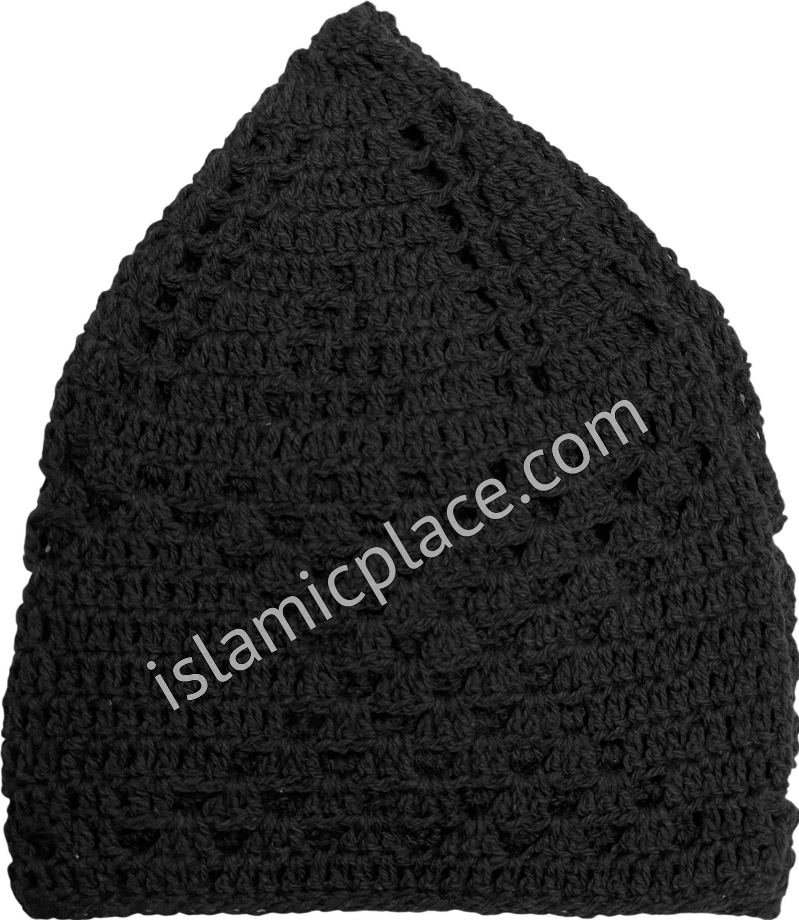 Black - Traditional Hand Crochet Knitted Kufi