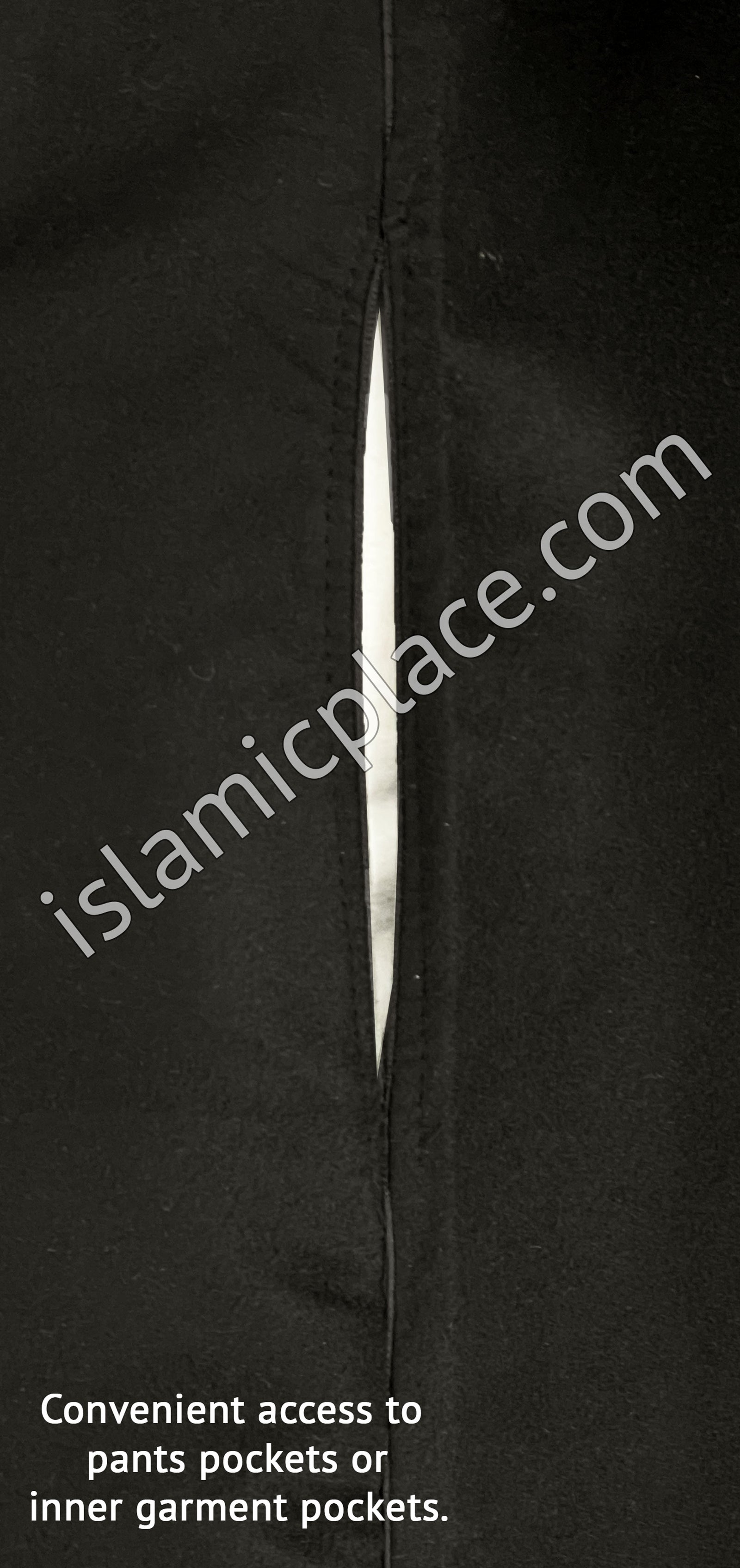 Black - Wool Moroccan Hooded Thob