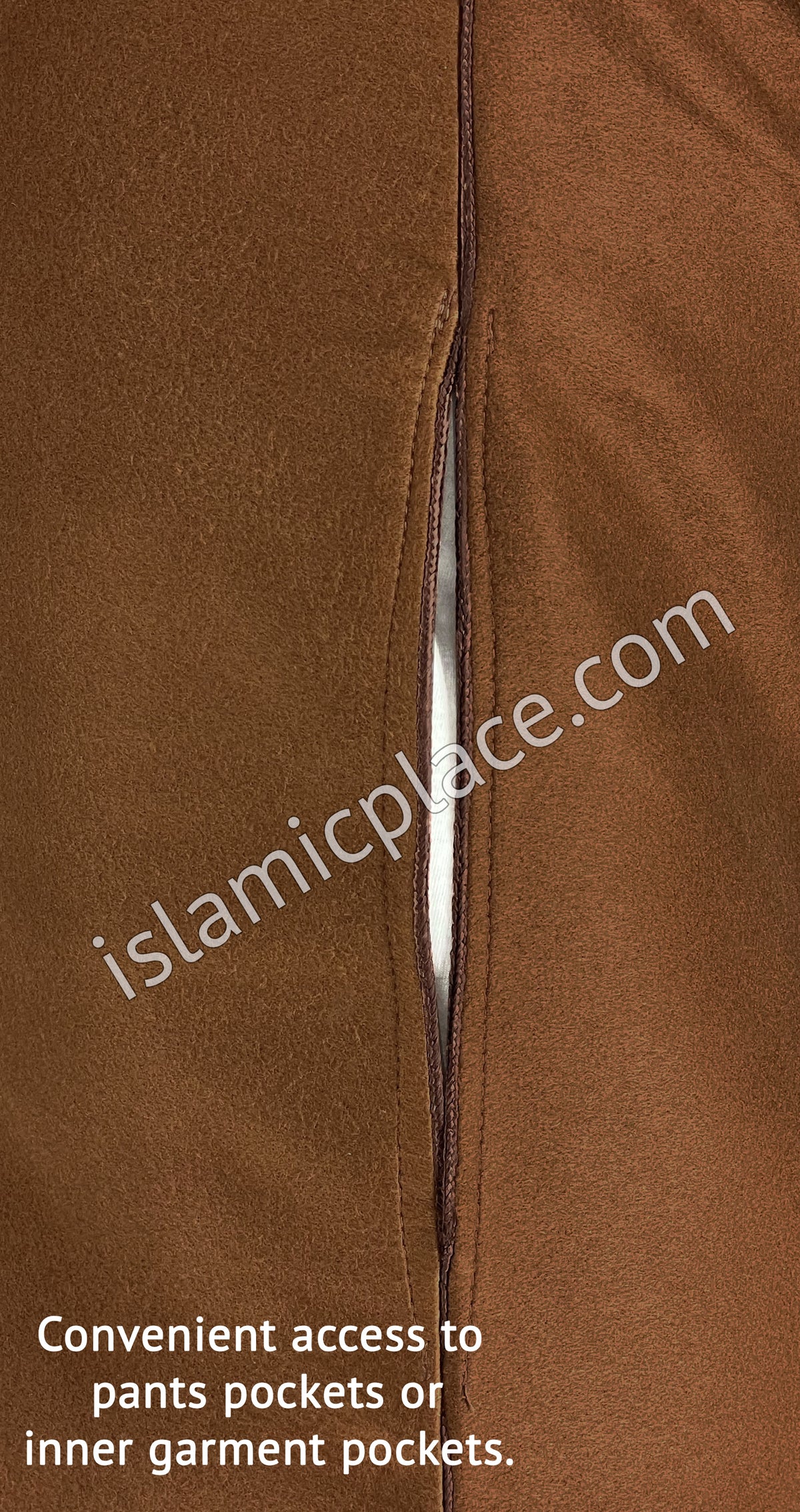 Brown - Wool Moroccan Hooded Thob
