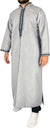 Gray - Wool Moroccan Hooded Thob