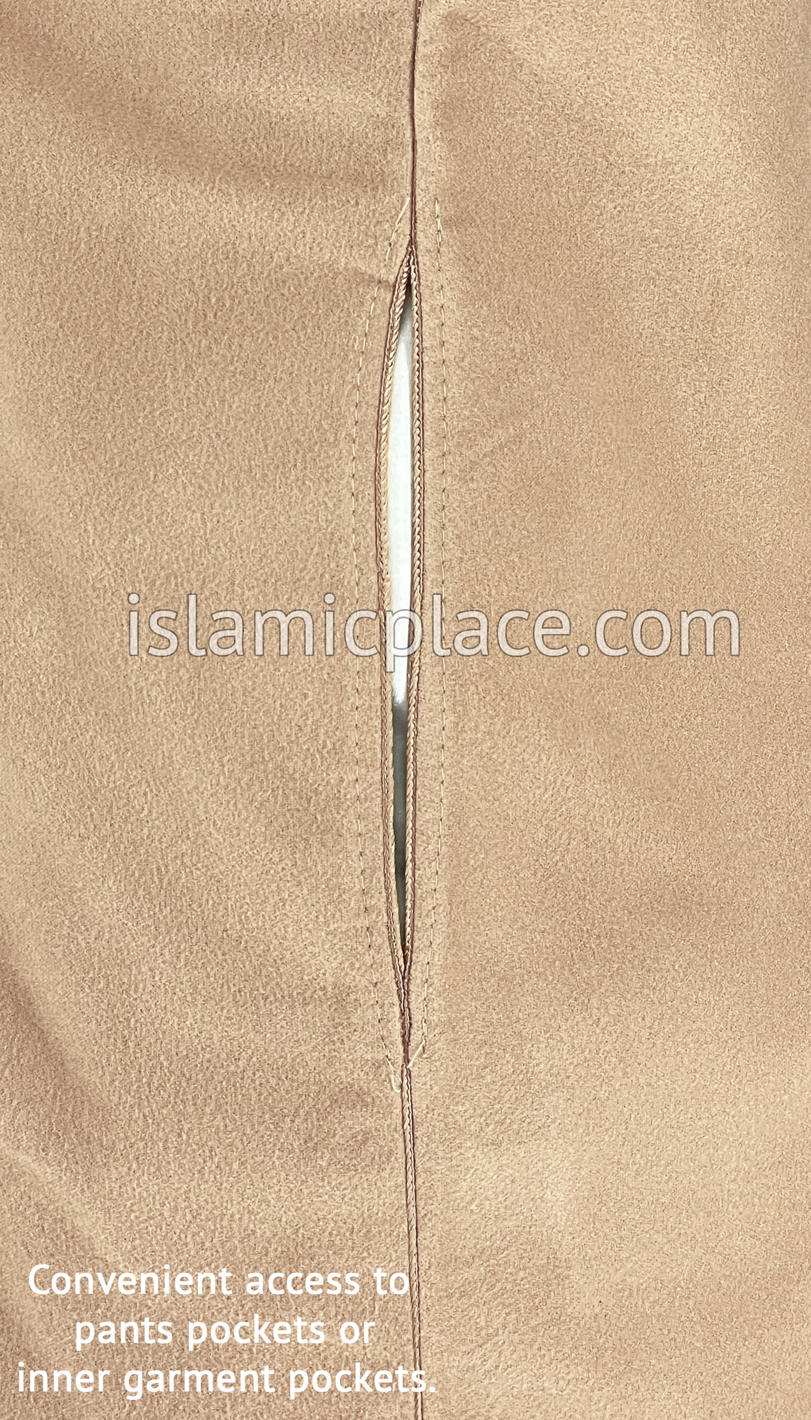 Light Khaki - Wool Moroccan Hooded Thob