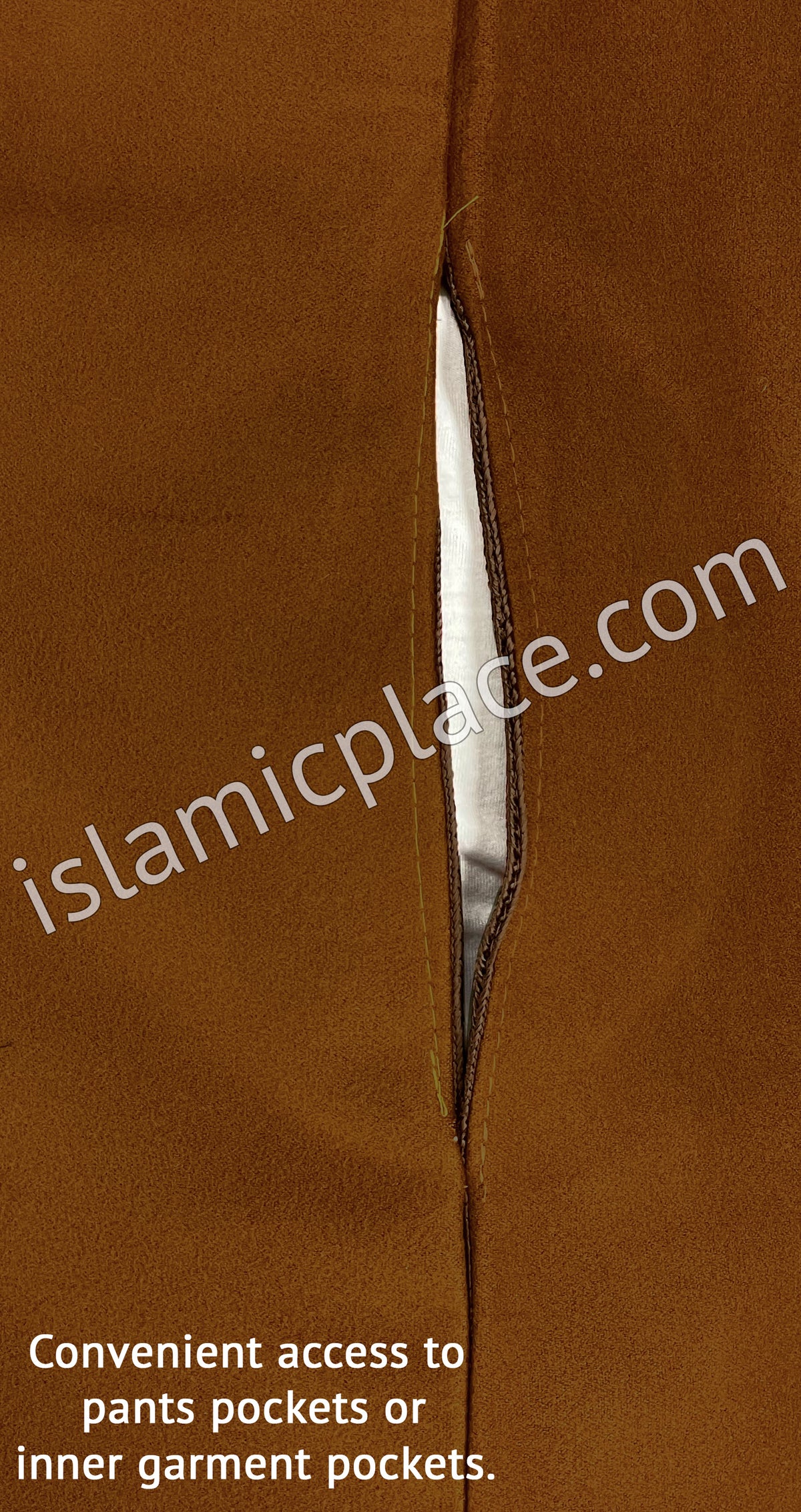 Rust - Wool Moroccan Hooded Thob