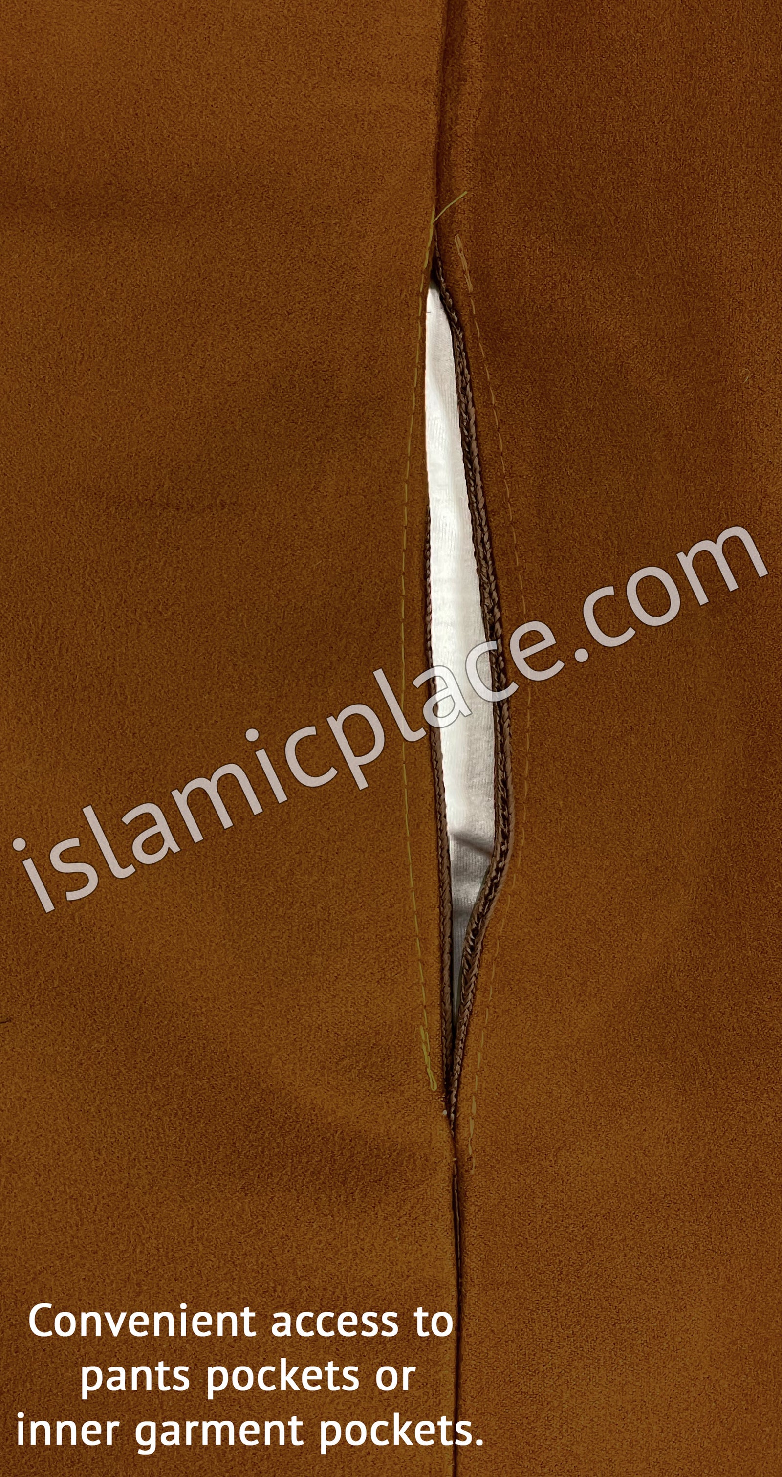 Rust - Wool Moroccan Hooded Thob