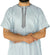 Sky Blue - Omar Style Short Sleeve Thob