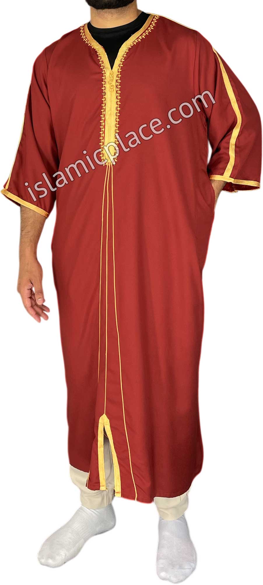 Rust - Qasim Style Short Sleeve Thob