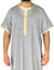 Light Gray - Ubaid Style Short Sleeve Thob