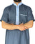 Denim and Sky Blue - Yazid Style Short Sleeve Thob