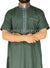Green and Gray - Yazid Style Short Sleeve Thob