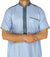 Sky Blue and Denim Blue - Yazid Style Short Sleeve Thob