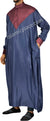 Navy Blue with Burgundy - Luqman Style Thob