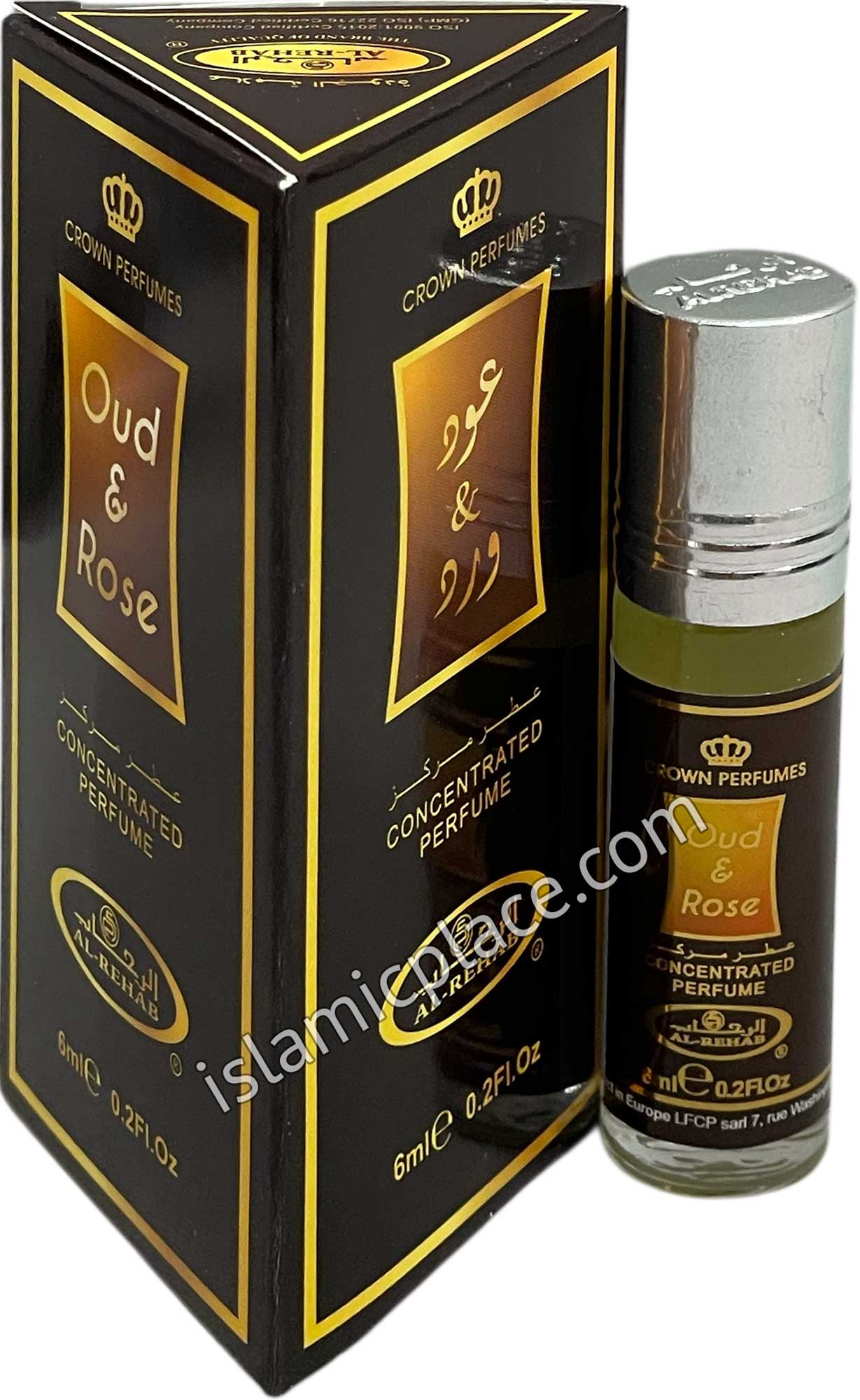 Oud & Rose - Perfume Oil by Al-Rehab Crown Perfumes 6ml Roll-on