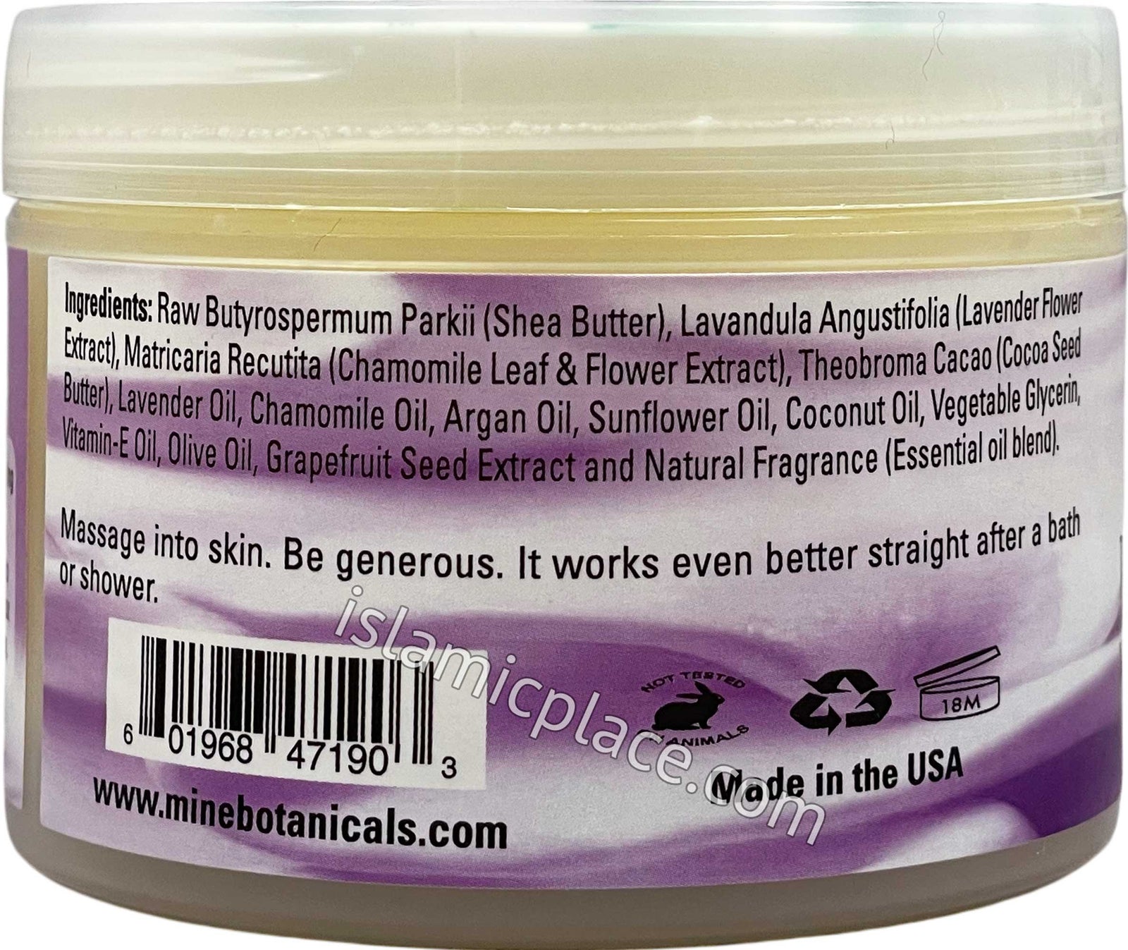 Relaxation Whipped Shea Butter With Lavender & Chamomile