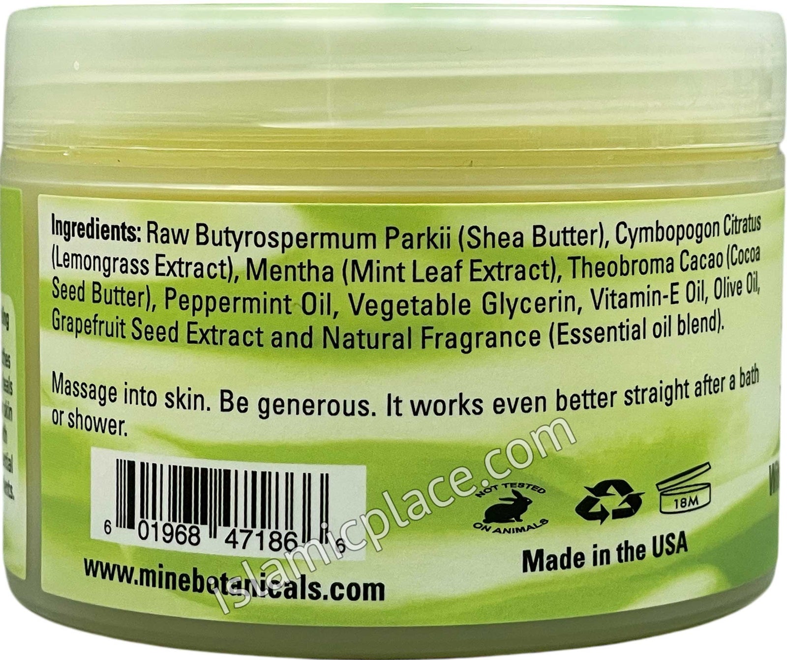 Lemongrass Whipped Shea Butter