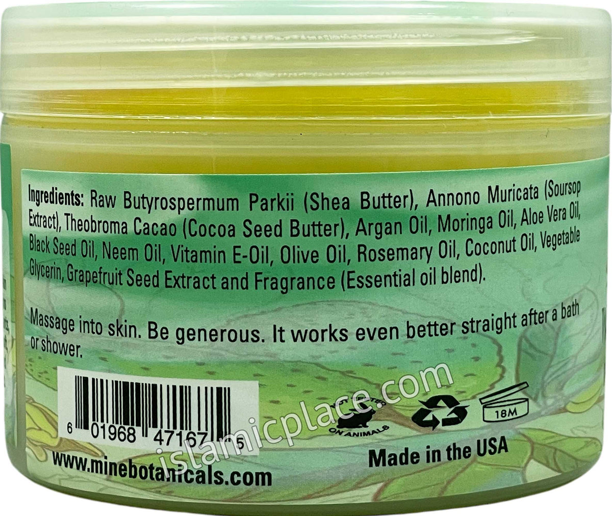 Soursop Whipped Shea Butter With Argan & Moringa Oil