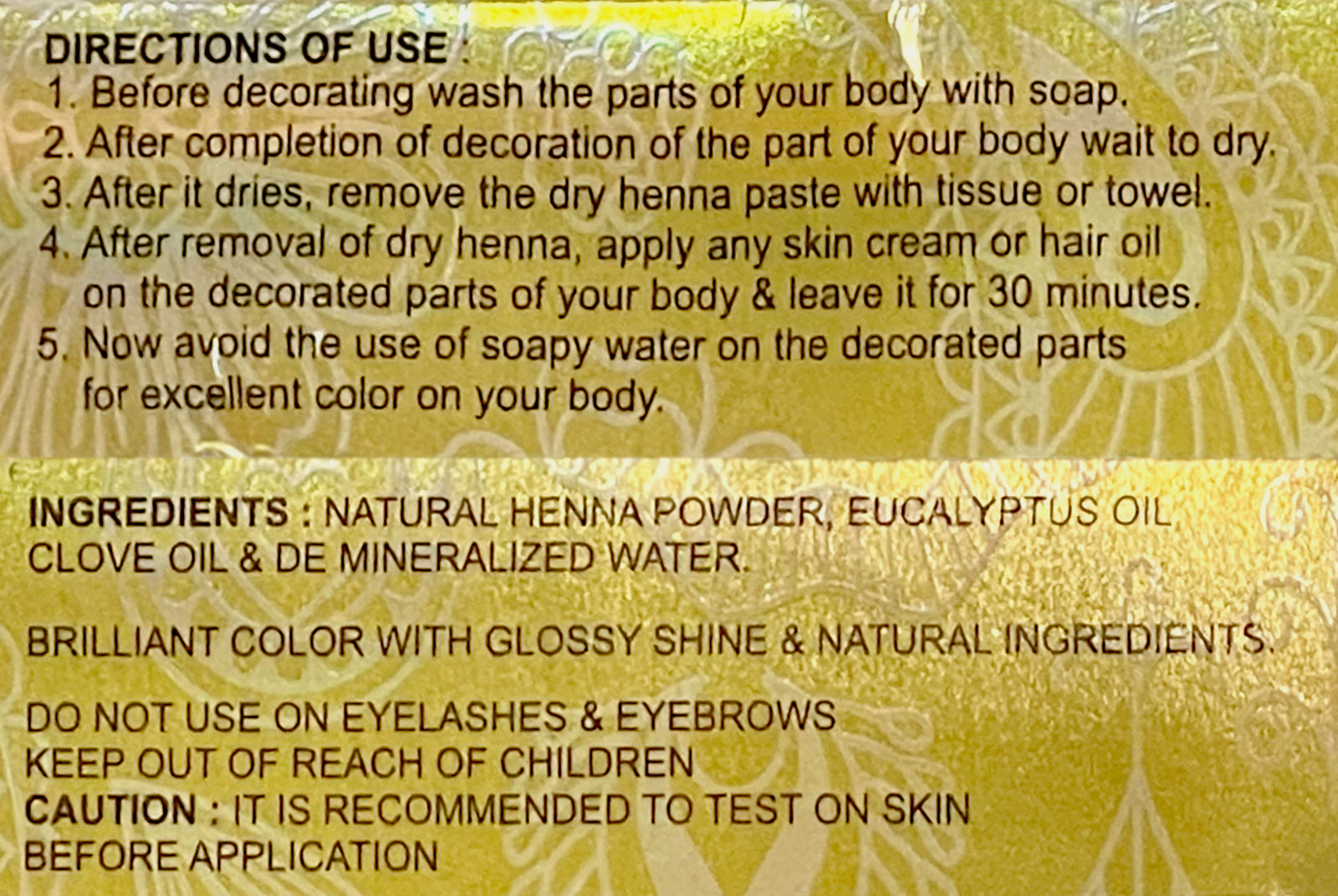 Black - Najwa Henna Cone Henna Paste