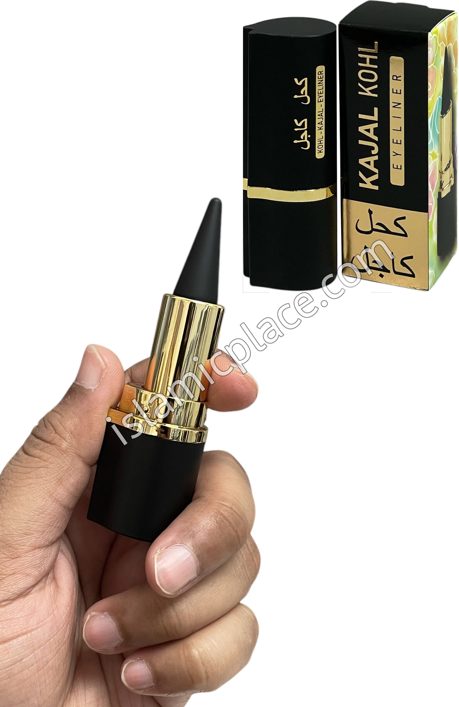 Kajal Kohl with an Elegant Black Twist Case