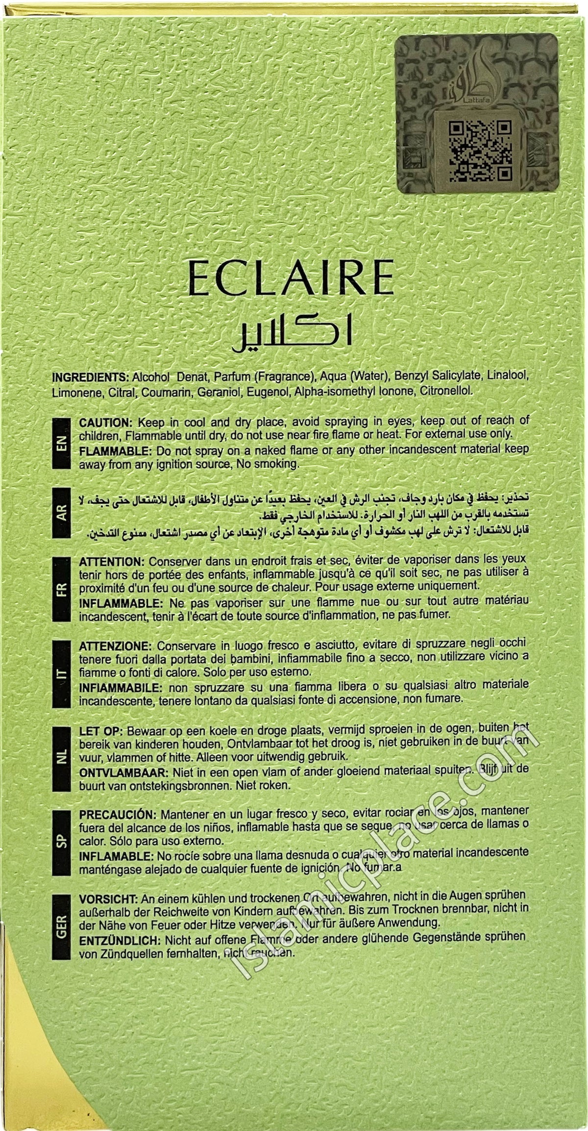 Eclaire Pistache - Perfume by Lattafa 100ml