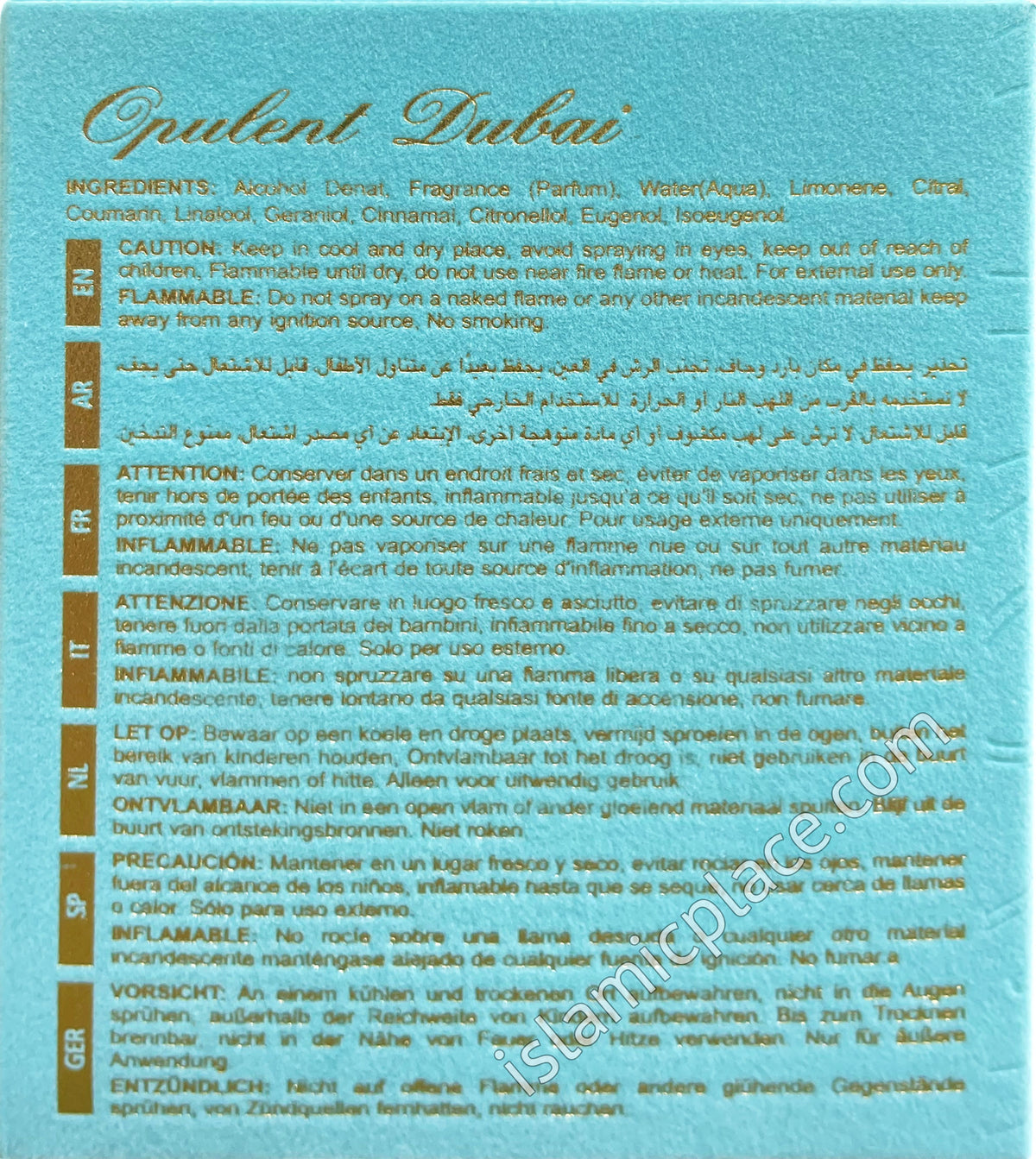 Opulent Dubai - Perfume by Lattafa 100ml