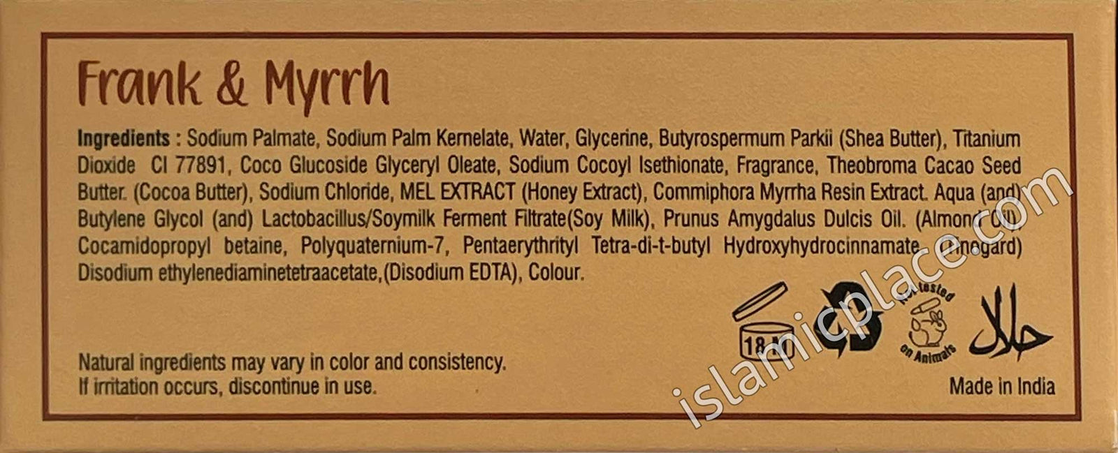 Frank & Myrrh Soap - 5 oz bar by Mine Botanicals