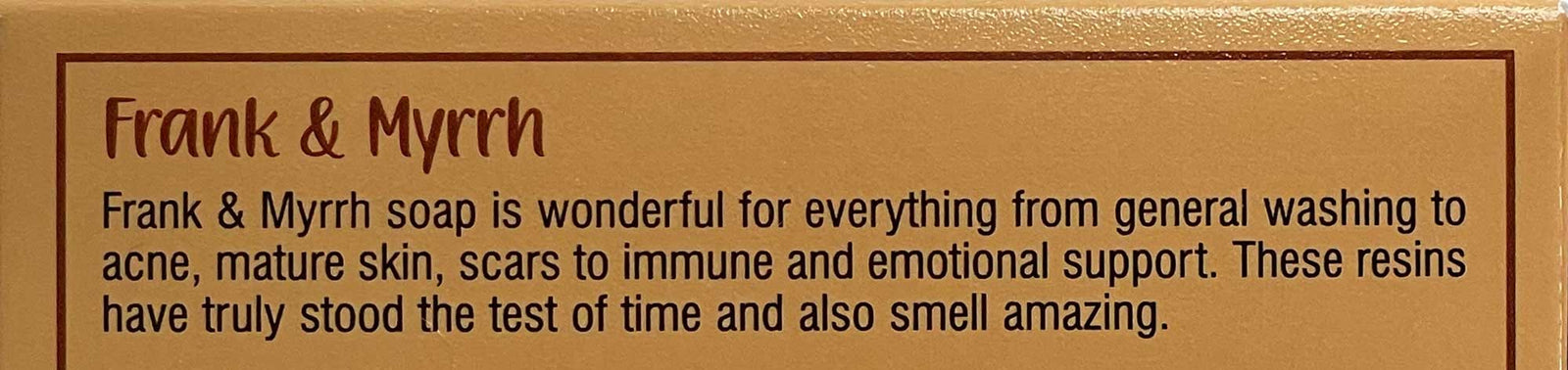 Frank & Myrrh Soap - 5 oz bar by Mine Botanicals
