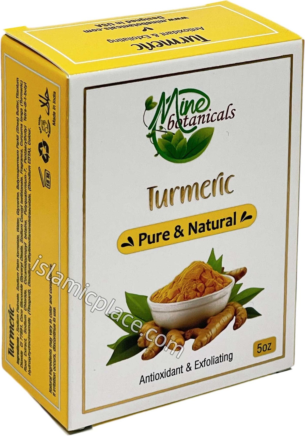 Turmeric Soap - 5 oz bar by Mine Botanicals