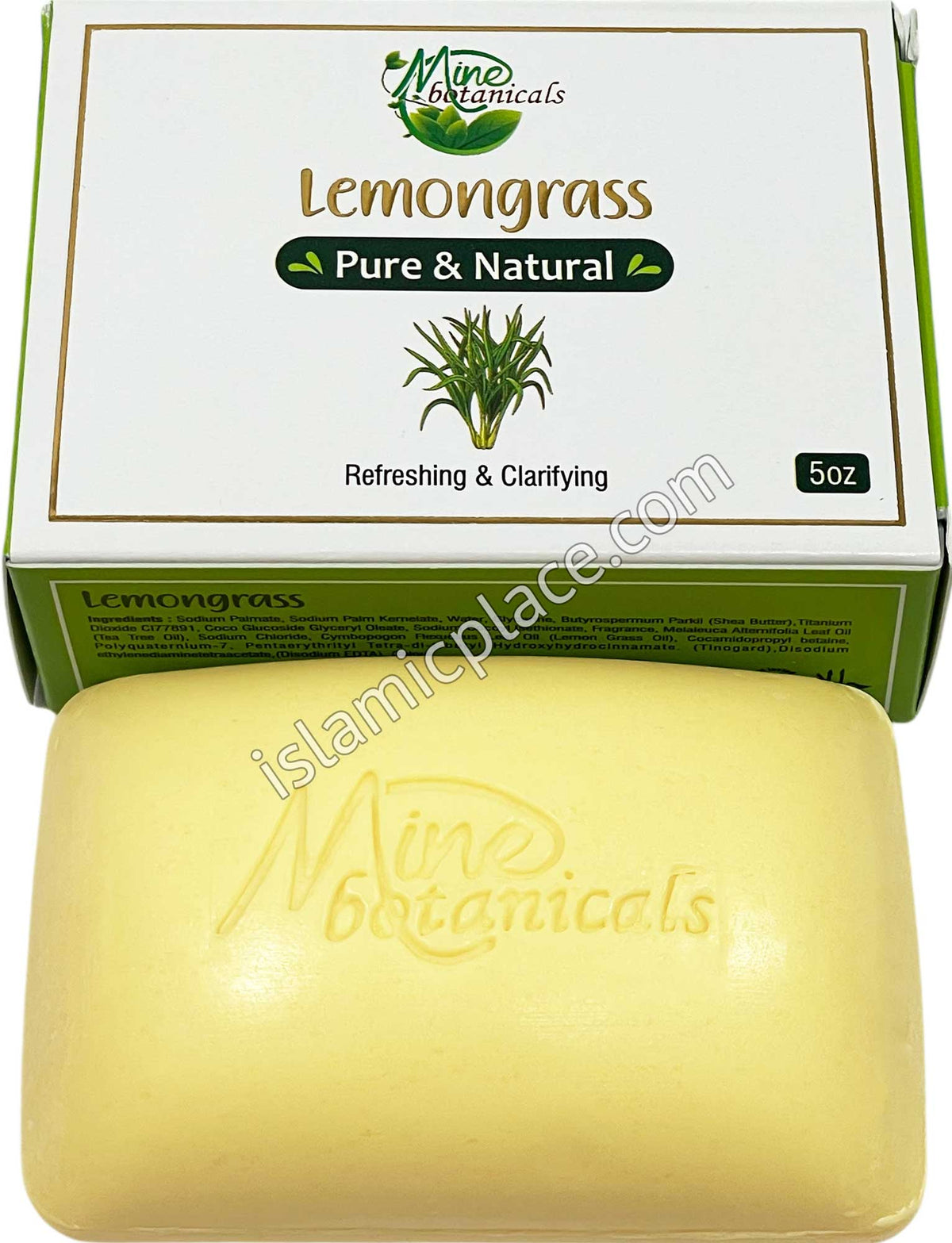 Lemongrass Soap - 5 oz bar by Mine Botanicals