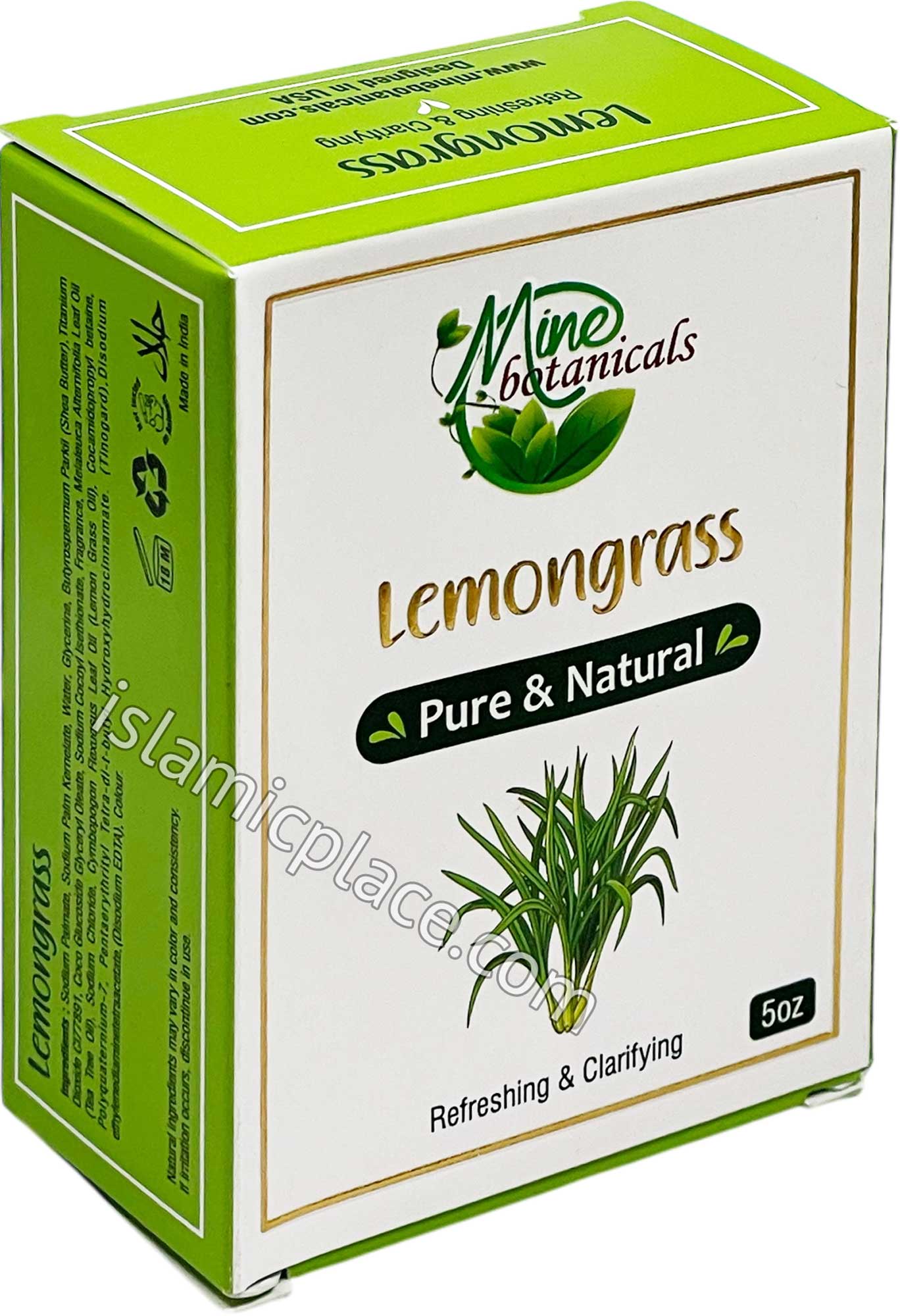 Lemongrass Soap - 5 oz bar by Mine Botanicals