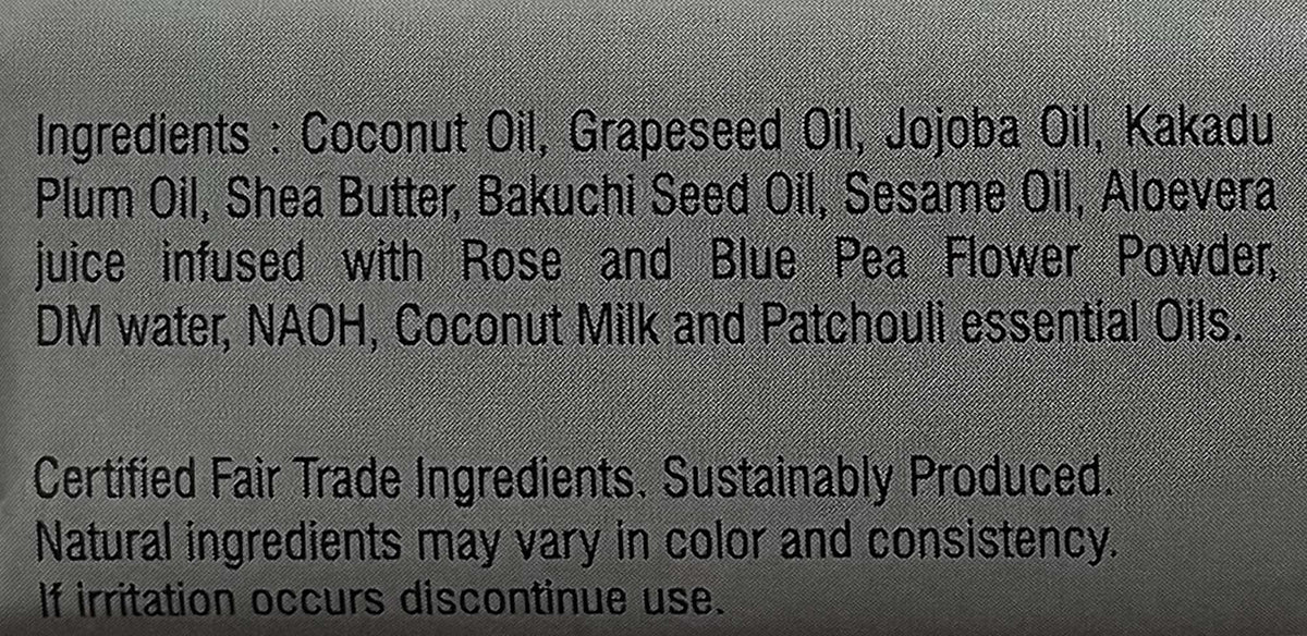 Patchouli Bar Soap with Coconut Milk & Jojoba - 8 oz bar by Mine Botanicals