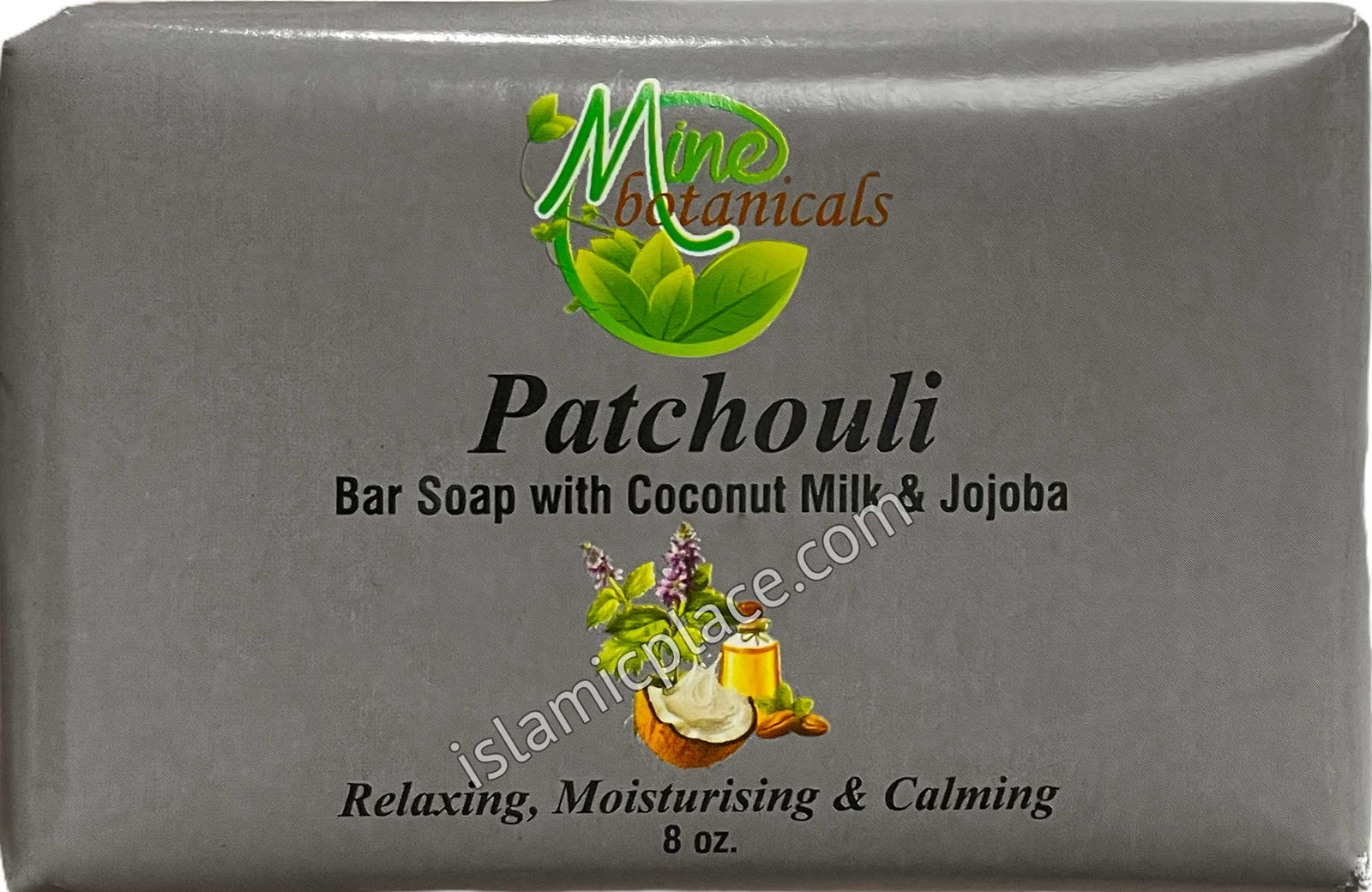 Patchouli Bar Soap with Coconut Milk & Jojoba - 8 oz bar by Mine Botanicals