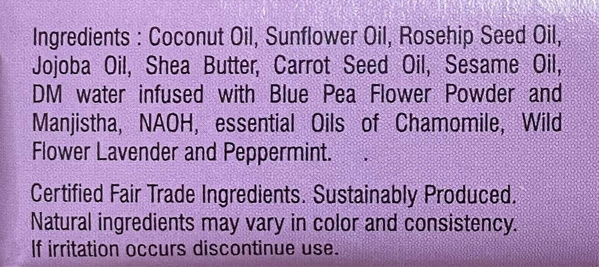 Relaxation Bar Soap with Chamomile & Wildflower Oil - 8 oz bar by Mine Botanicals