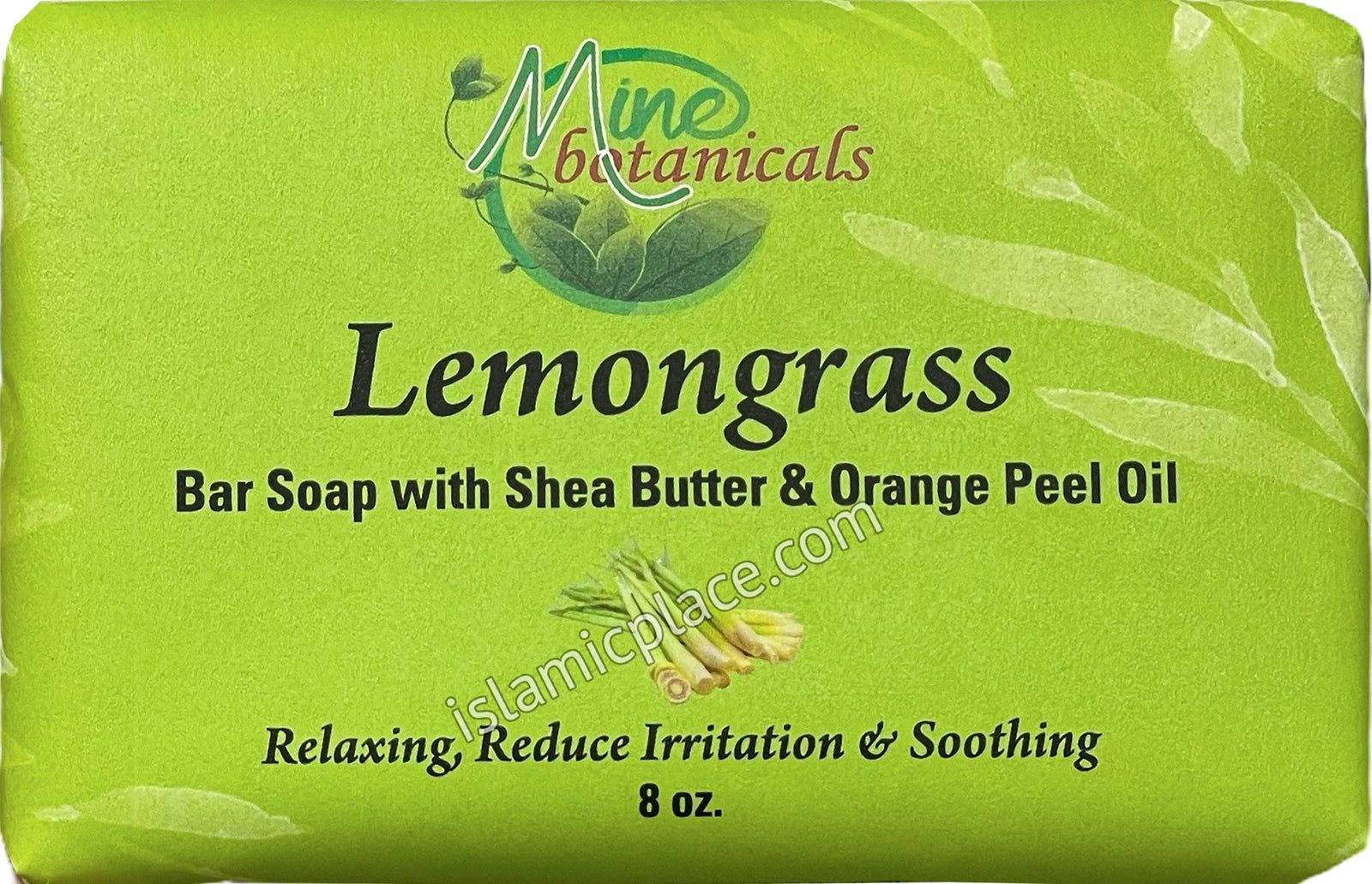 Lemongrass Bar Soap with Shea Butter & Orange Peel Oil - 8 oz bar by Mine Botanicals