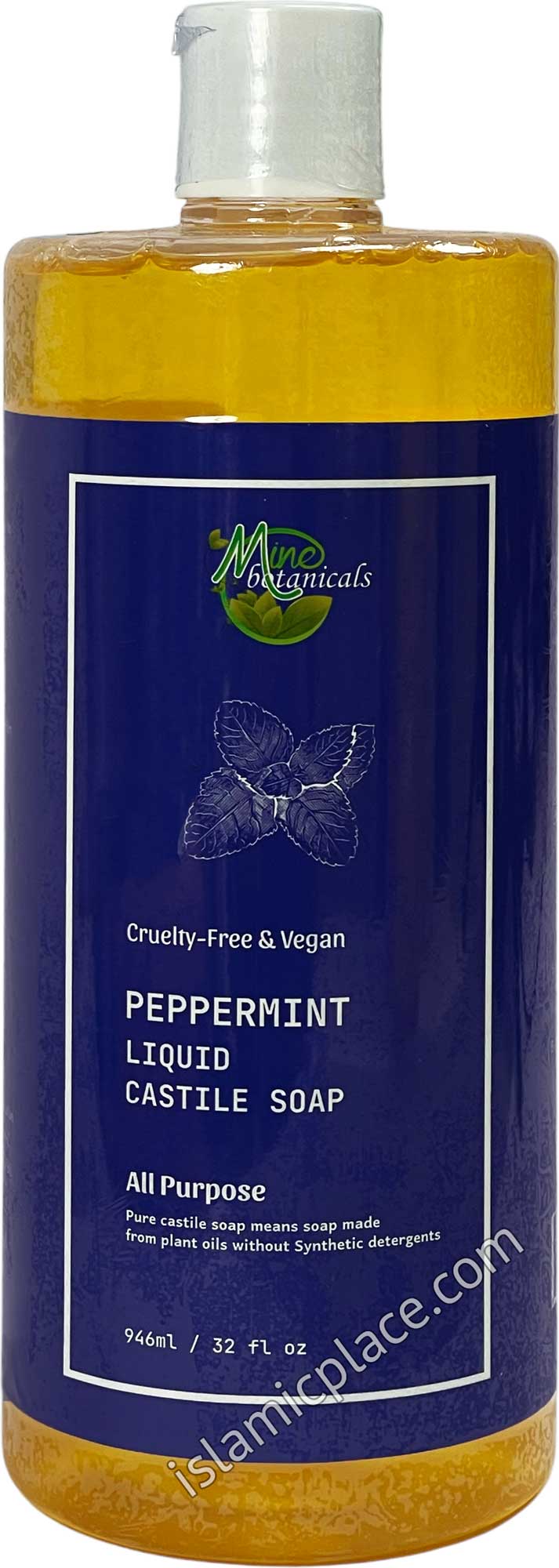 Peppermint - Pure Liquid Castile Soap - 32 oz by Mine Botanicals