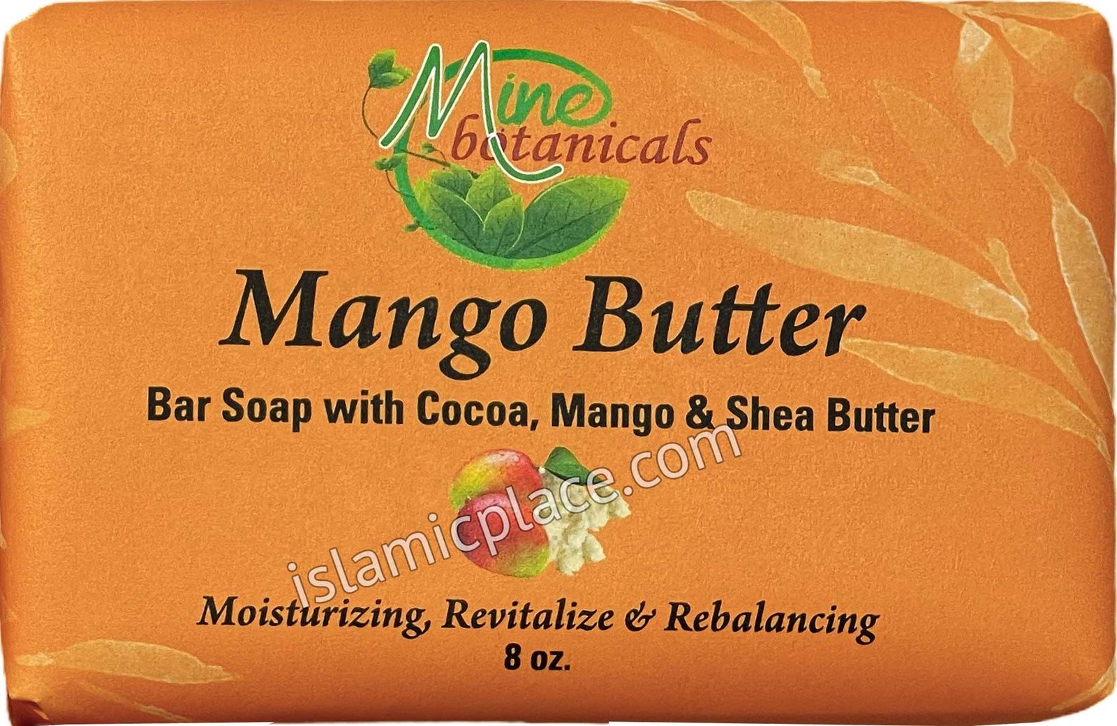 Mango Butter Bar Soap with Cocoa, Mango & Shea Butter - 8 oz bar by Mine Botanicals