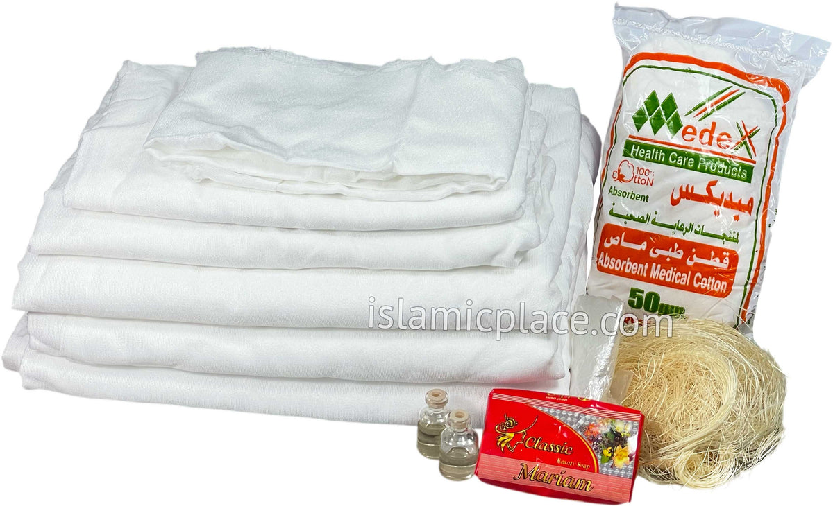 Women - Kafan Burial Shroud Funeral Janazah Kit
