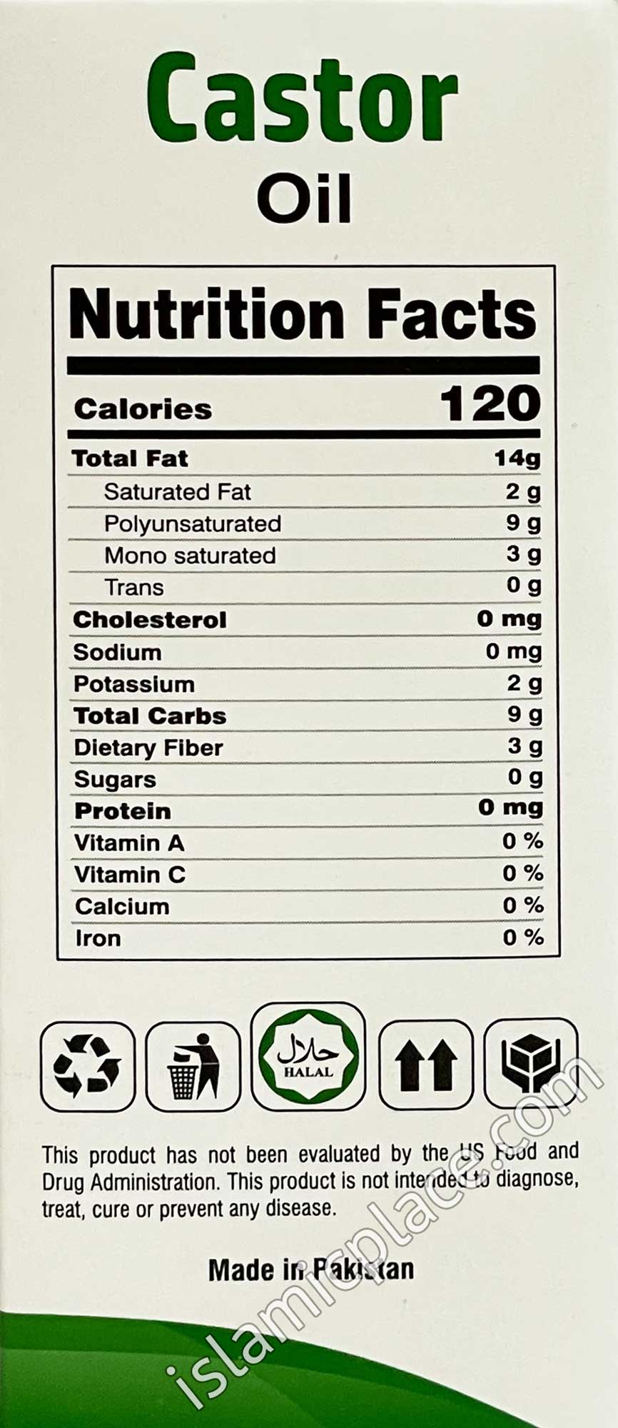 Castor Oil 2 oz - Natural