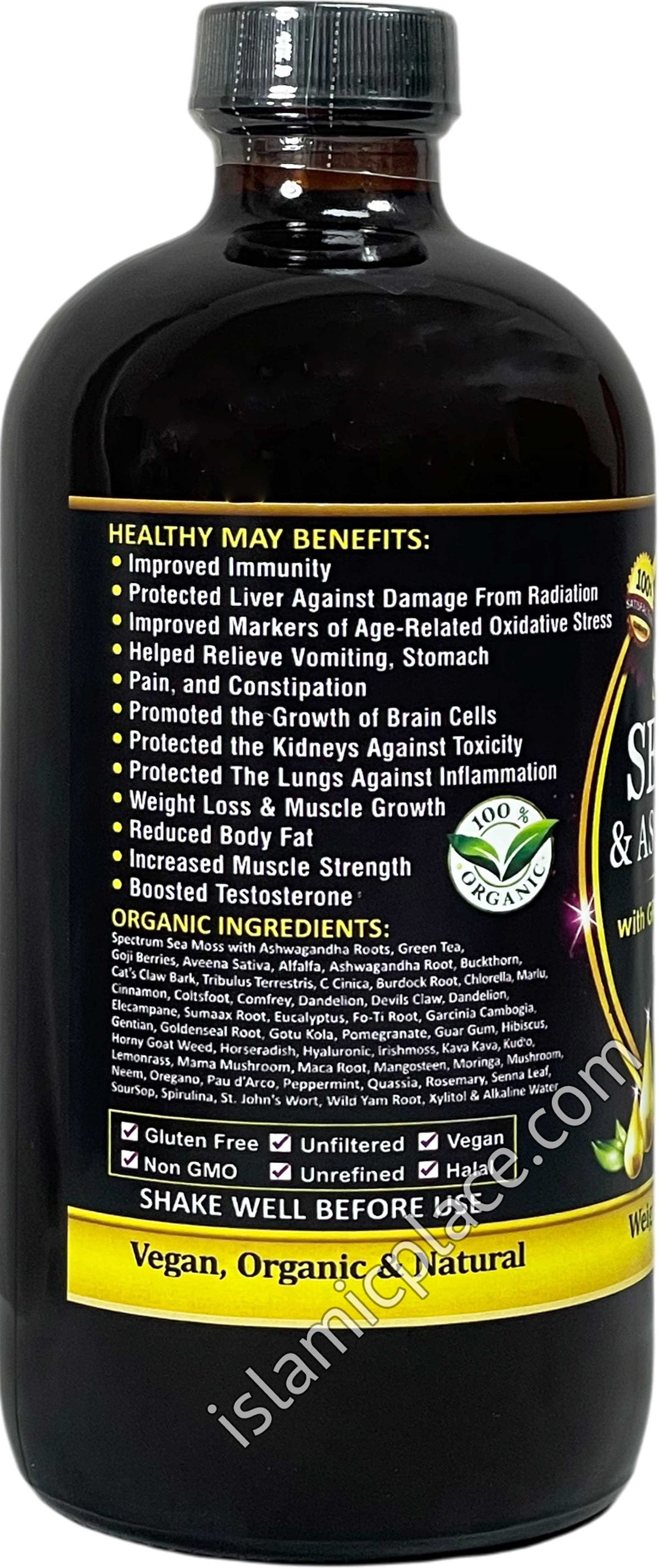 Spectrum Sea Moss & Ashwagandha with Green Tea, Goji Berries and Aveena Sativa 16 oz