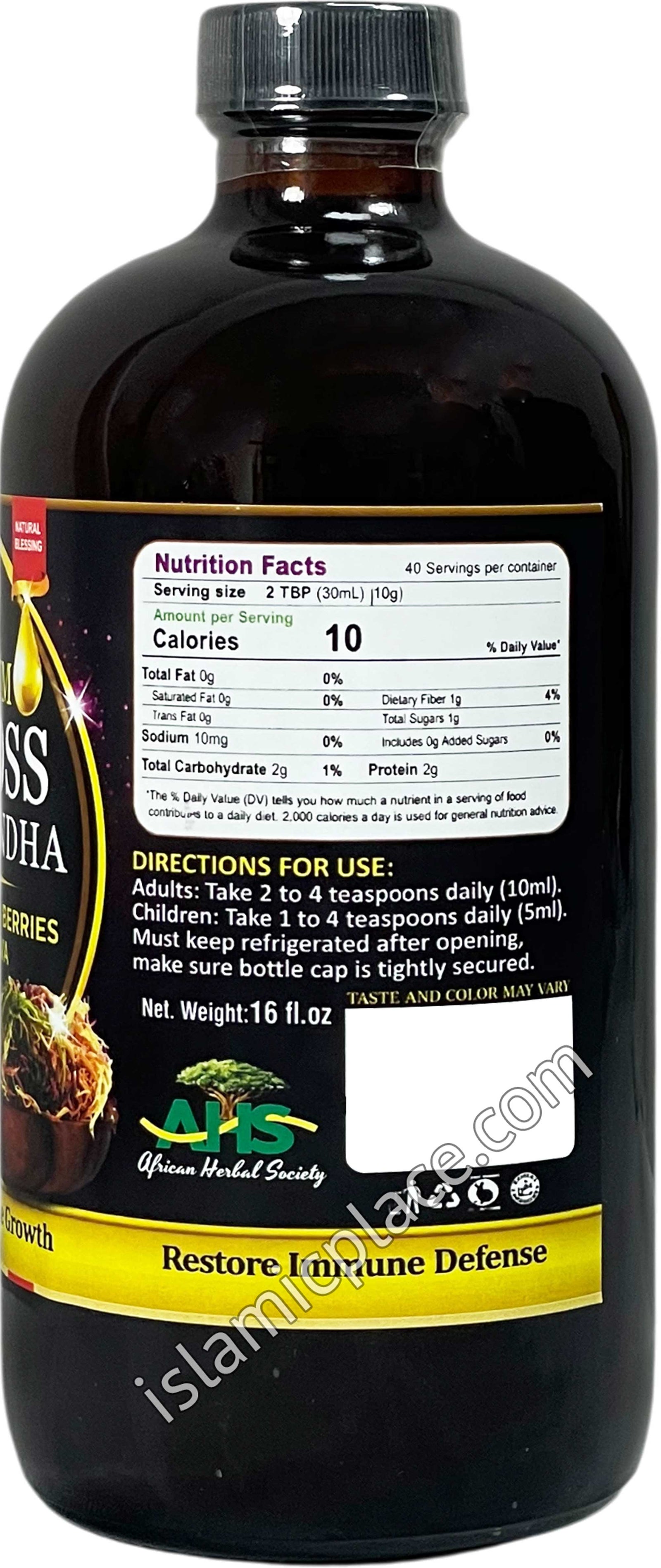 Spectrum Sea Moss & Ashwagandha with Green Tea, Goji Berries and Aveena Sativa 16 oz