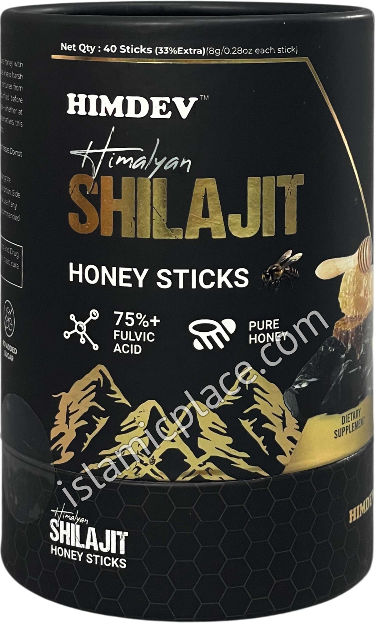 Himalayan Shilajit Honey Sticks with 75%+ Fulvic Acid - 40 Sticks