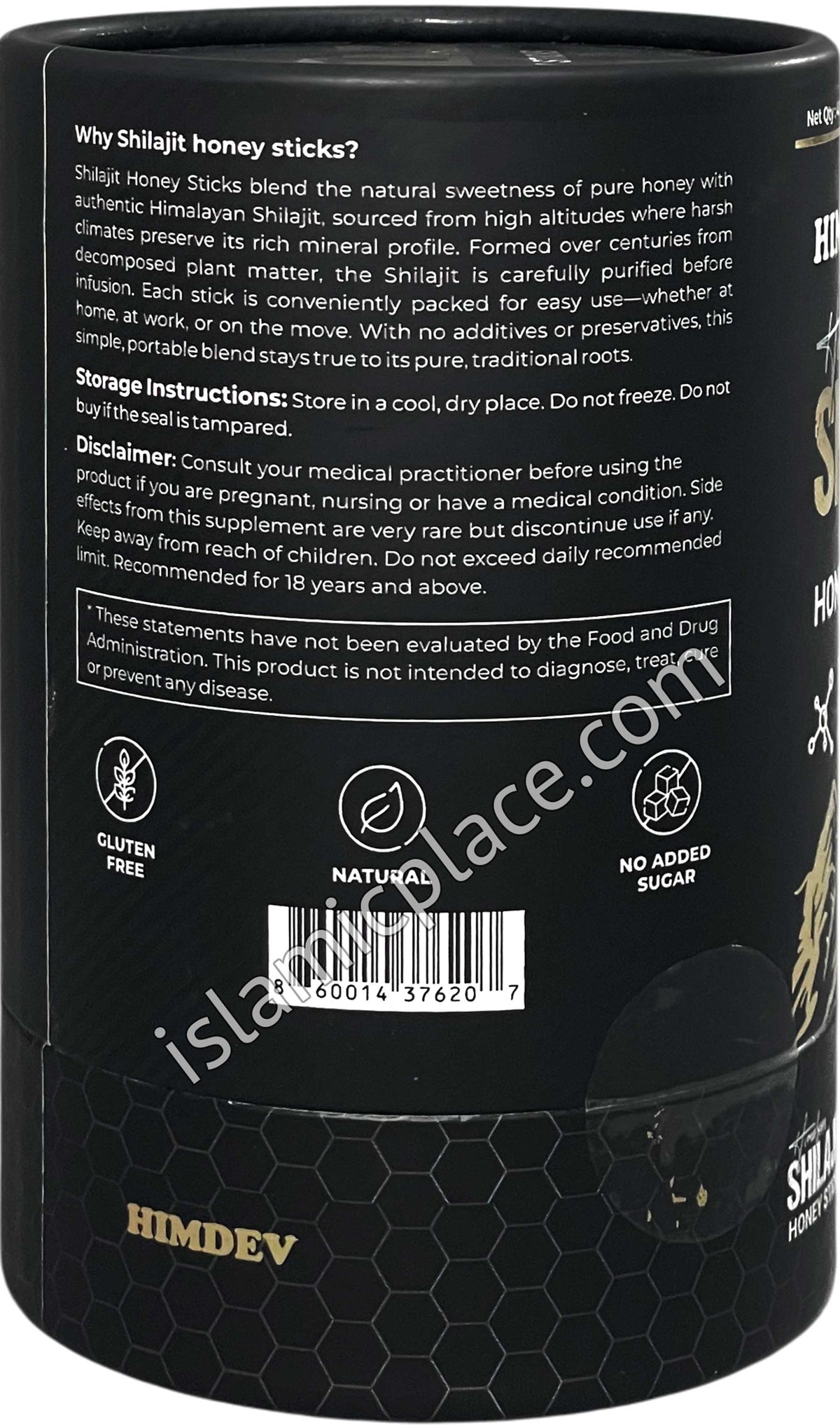 Himalayan Shilajit Honey Sticks with 75%+ Fulvic Acid - 40 Sticks