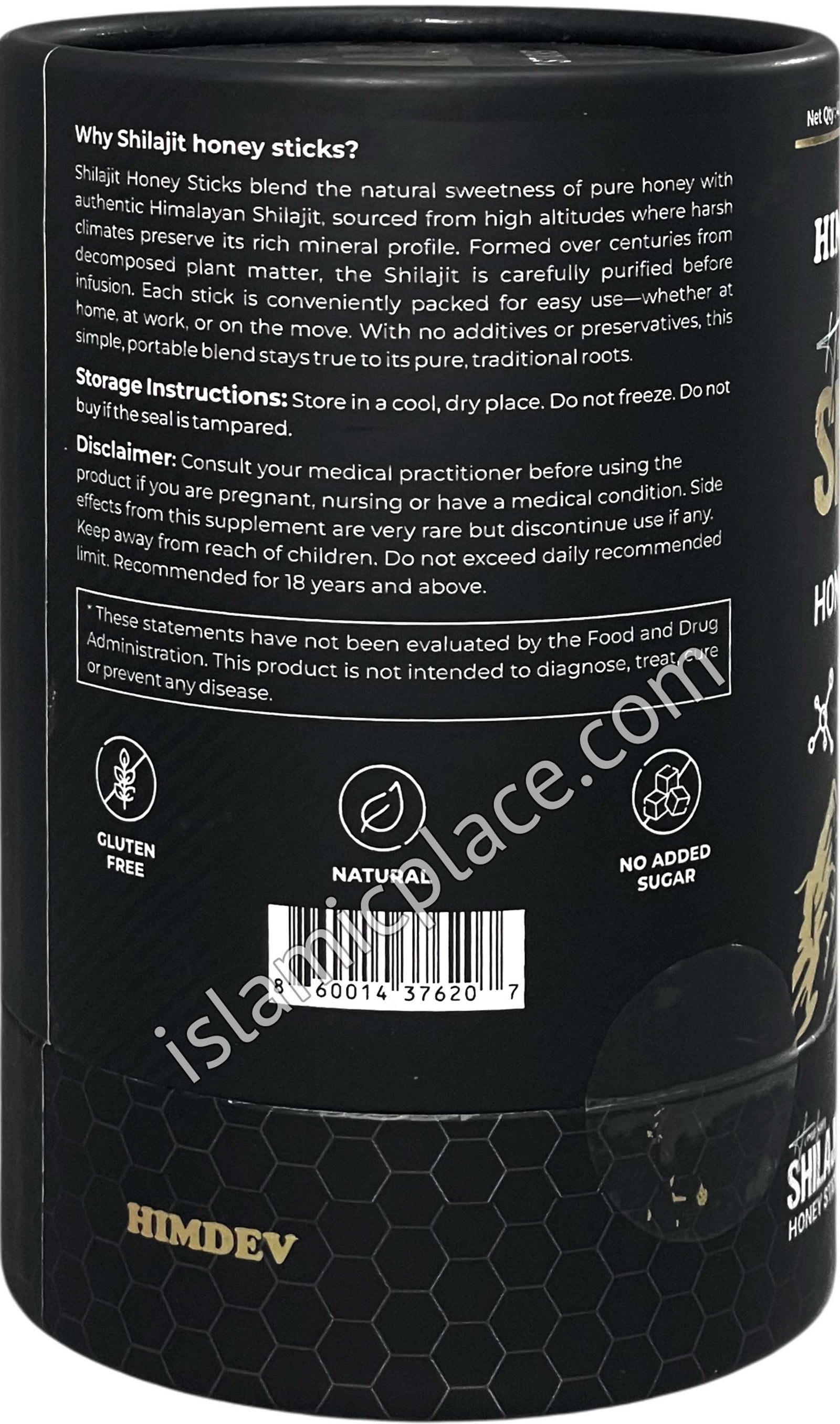 Himalayan Shilajit Honey Sticks with 75%+ Fulvic Acid - 40 Sticks