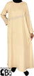Beige - Basics Plain Abaya by BintQ