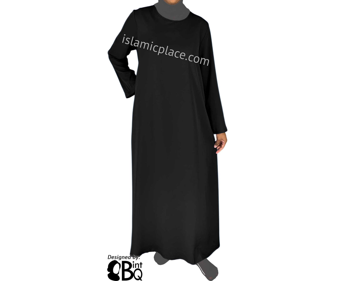 Black - Basics Plain Abaya by BintQ