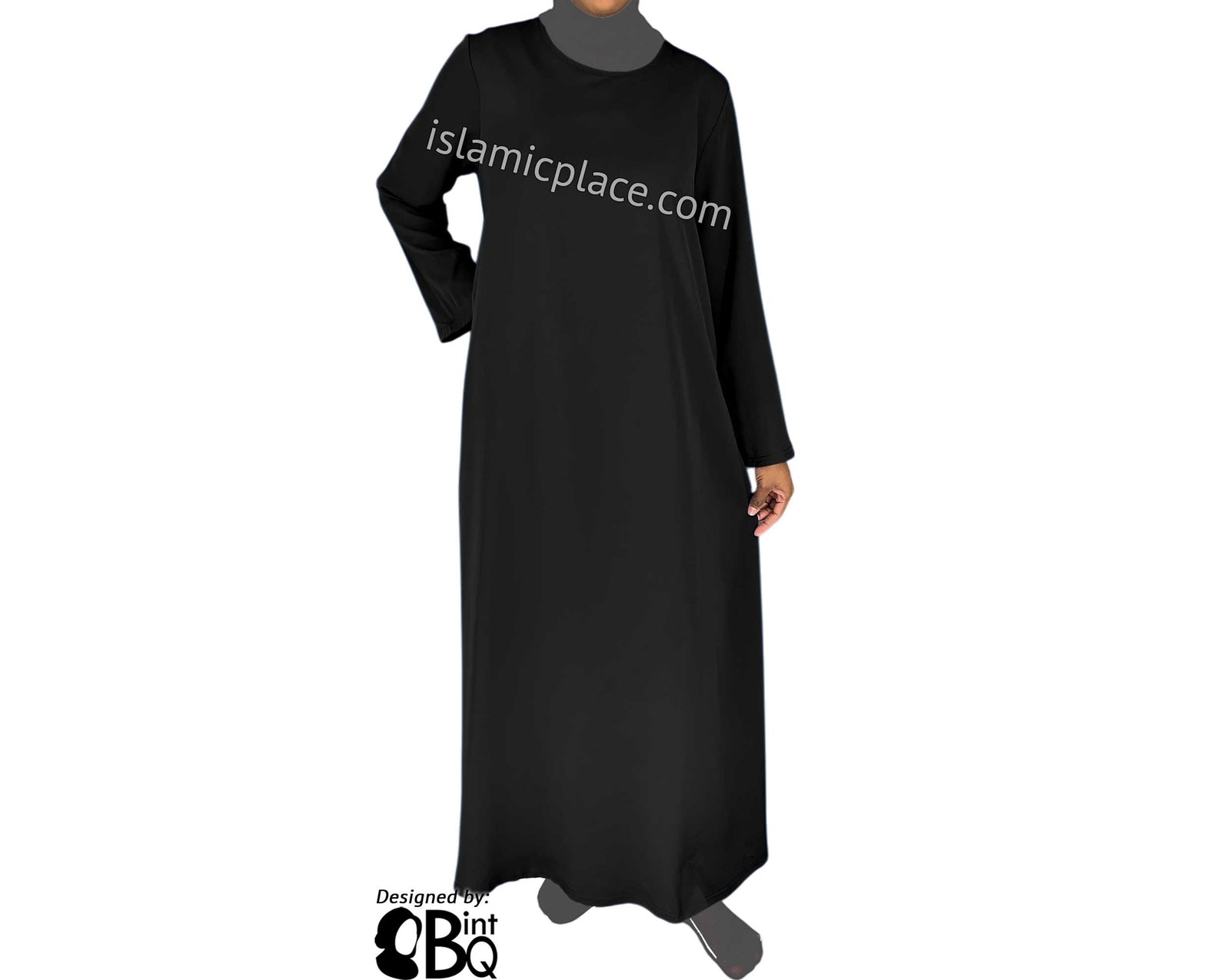 Black - Basics Plain Abaya by BintQ