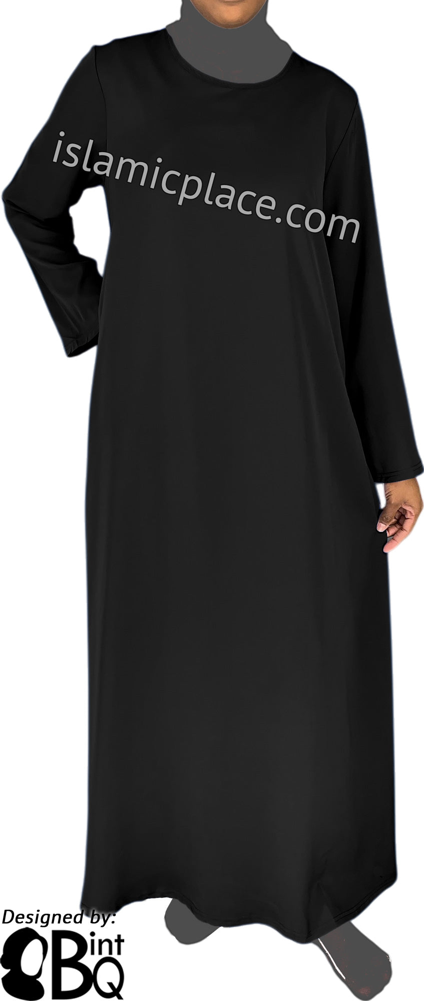 black abaya dress Front Zip Please note that the dress may one time shrink by 5cm after washing Black - Basics Plain Abaya