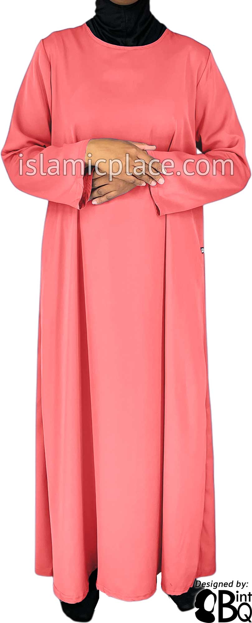 Blushing Pink - Basics Plain Abaya by BintQ