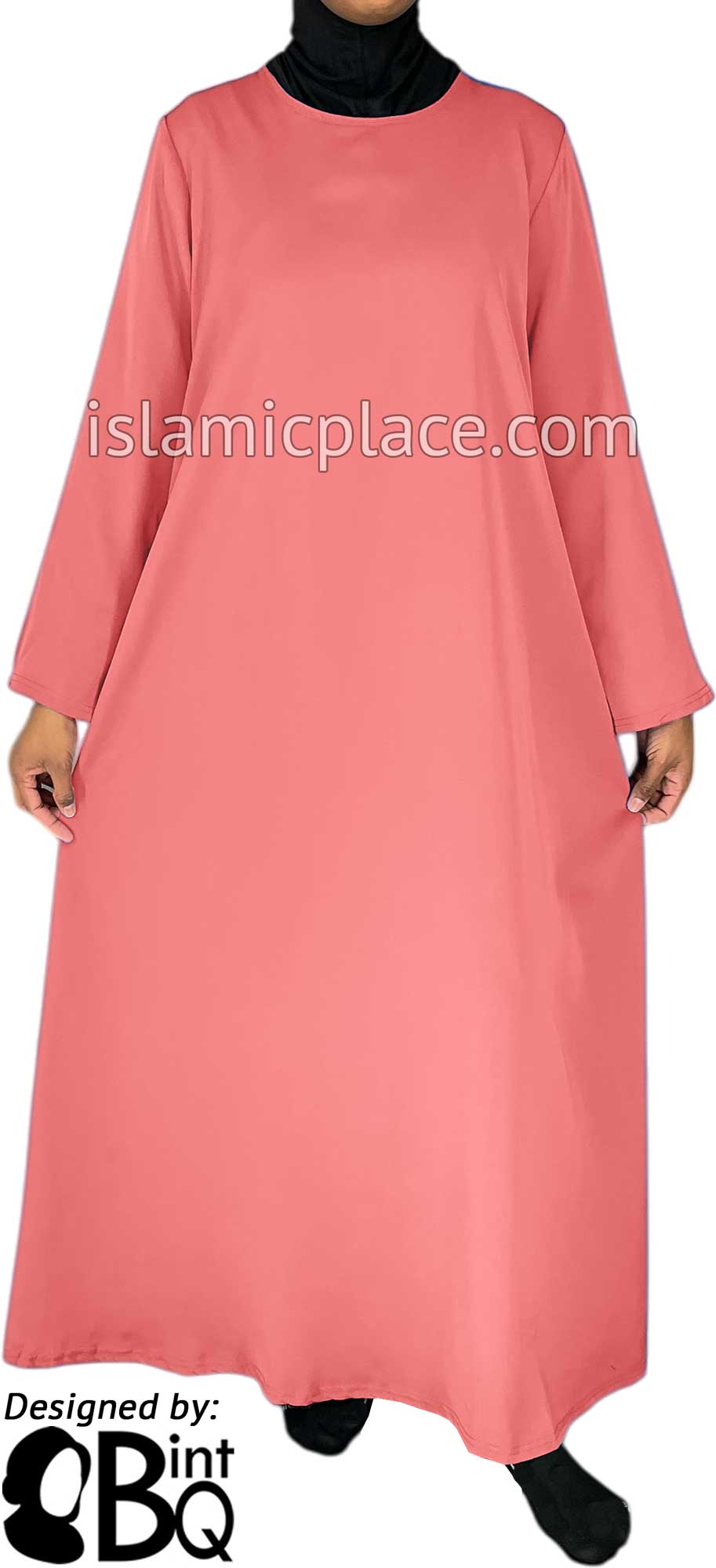 Blushing Pink - Basics Plain Abaya by BintQ