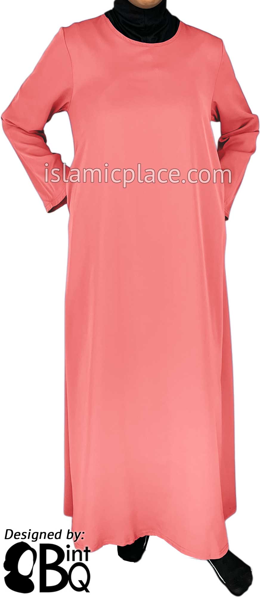 Blushing Pink - Basics Plain Abaya by BintQ