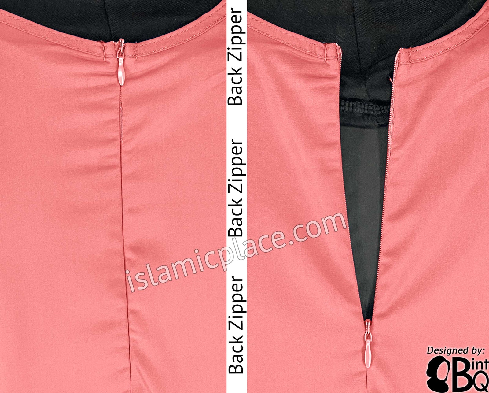 Blushing Pink - Basics Plain Abaya by BintQ