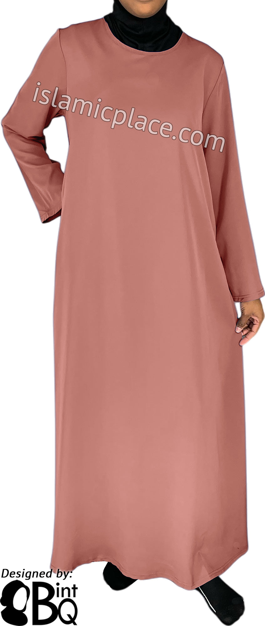 Dusty Rose - Basics Plain Abaya by BintQ Dusty Rose - Basics Plain Abaya by BintQ